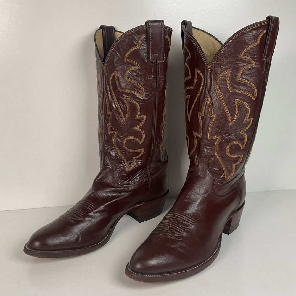 Vintage Justin Pig Skin Cowboy Boots | Wild Boar | USA Made | Men’s 10 D